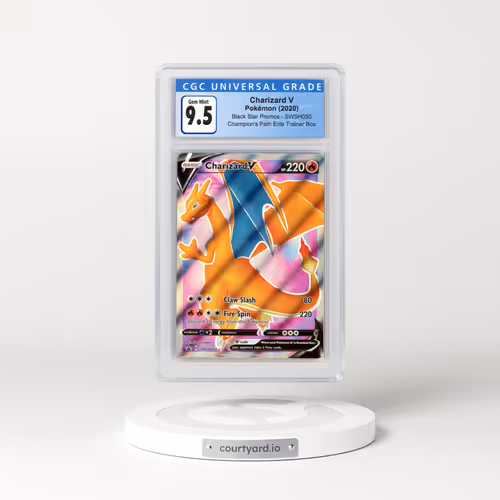 2017 Black Star Promos - Sword & Shield #SWSH050 Charizard V - Holo Champion's Path Elite Trainer Box (CGC 10 GEM MINT)