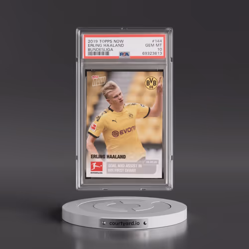 2019 Topps Now Bundesliga #144 Erling Haaland (PSA 10 GEM MINT)