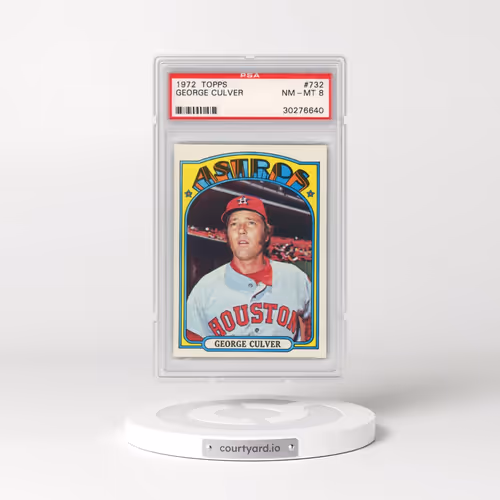 1972 Topps #732 George Culver (PSA 8 NM-MT)