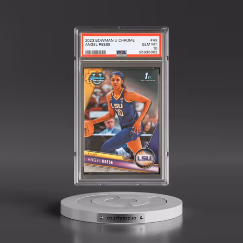2023 Bowman University Chrome #49 Angel Reese (PSA 10 GEM MINT)