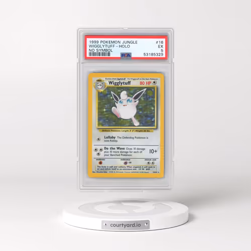 1999 Pokémon Jungle #16 Wigglytuff - Holo No Symbol (PSA 5 EX)