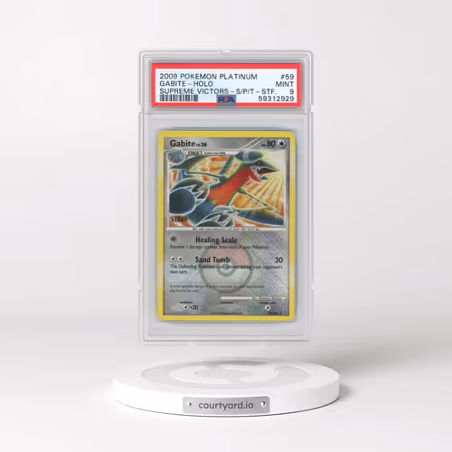 2009 Pokémon Platinum Supreme Victors #59 Gabite - Holo Crosshatch-2009 State/Province/Territory Cha