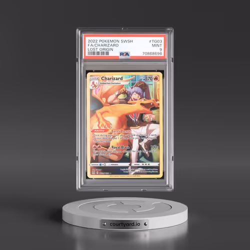 2022 Pokémon Sword & Shield Lost Origin #TG03 Charizard - Full Art (PSA 9 MINT)