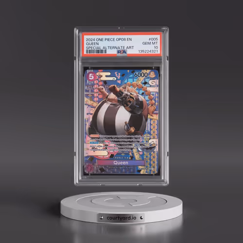 2024 One Piece OP08-Two Legends #005 Queen - Special Alternate Art (PSA 10 GEM MINT)