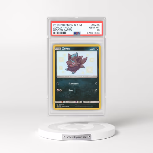 2019 Pokémon Sun & Moon Hidden Fates #SV25 Zorua - Holo (PSA 10 GEM MINT)
