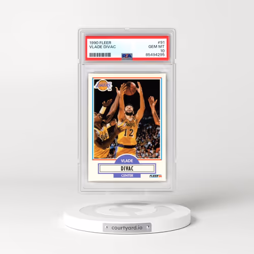 1990 Fleer #91 Vlade Divac (PSA 10 GEM MINT)