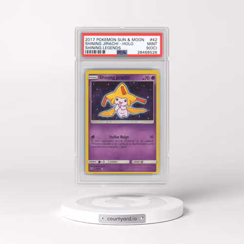 2017 Pokémon Sun & Moon Shining Legends #42 Shining Jirachi - Holo Holo (PSA 9 MINT)