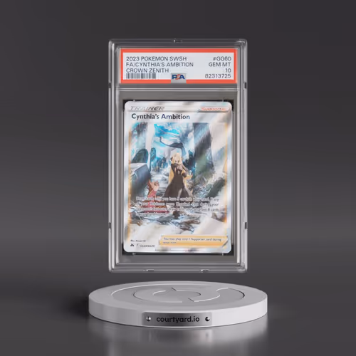 2023 Pokémon Sword and Shield Crown Zenith #GG60 Cynthia's Ambition - Full Art (PSA 10 GEM MINT)
