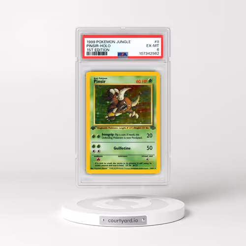 1999 Pokémon Jungle #9 Pinsir - 1st Edition Holo (PSA 6 EX-MT)
