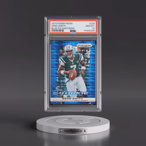 2013 Panini Prizm #238 Geno Smith - Blue Pulsar Prizm (PSA 10 GEM MINT)