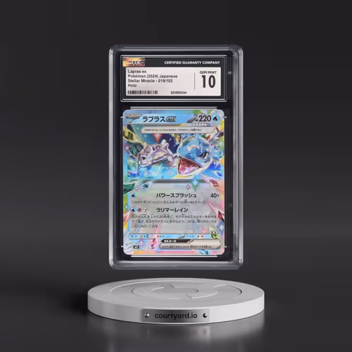 2024 Pokémon SV7-Stellar Miracle #019 Lapras EX - Holo (CGC 10 GEM MINT)