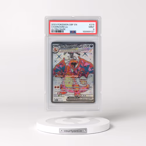 2023 Pokémon Obf EN-Obsidian Flames #215 Charizard EX - Holo Ultra Rare (PSA 9 MINT)