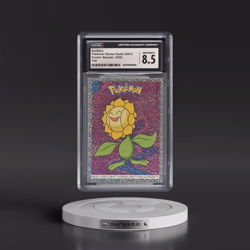 1999 Pokémon Sticker Cards (Dunkin' Boomer) - English #192 Sunflora - Foil (CGC 8.5 NM-MT+)