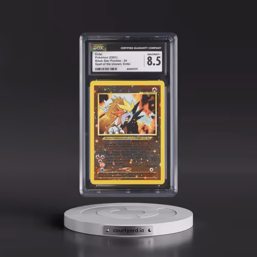 1999 Black Star Promos #34 Entei - Reverse Holo Spell of the Unown: Entei () (CGC 8.5 NM-MT+)
