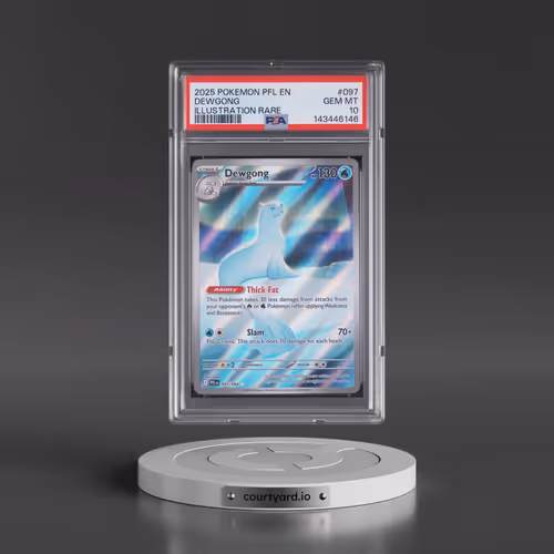 2025 Pokémon Pfl EN-Phantasmal Flames #097 Dewgong - Illustration Rare (PSA 10 GEM MINT)