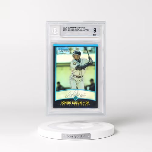 2001 Bowman Chrome #351 Ichiro Suzuki - Refractor-Japanese (BGS 9 MINT)