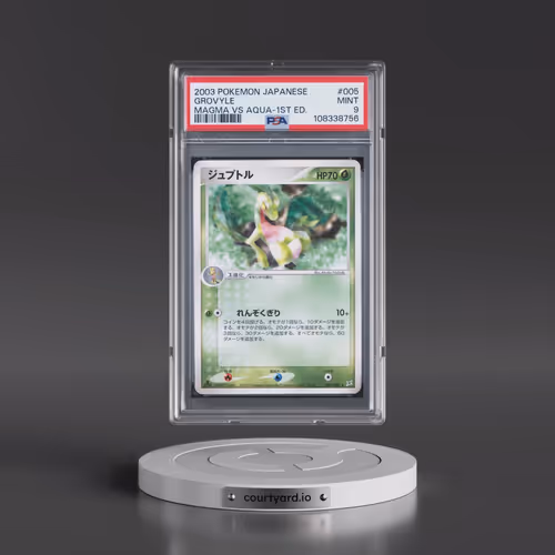 2003 Pokémon Magma VS Aqua #005 Grovyle - 1st Edition (PSA 9 MINT)