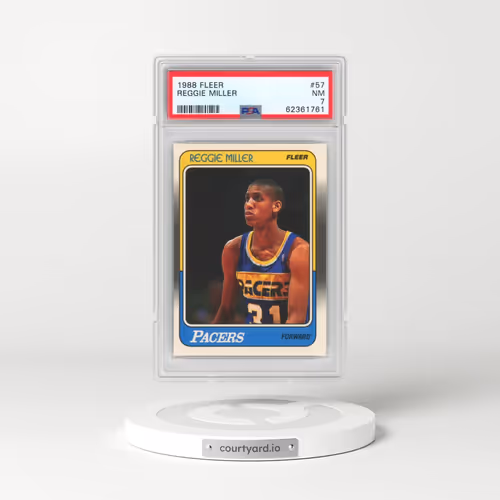 1988 Fleer #57 Reggie Miller (PSA 7 NM)
