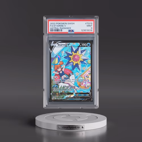 2022 Pokémon Sword & Shield Astral Radiance #TG13 Starmie V - Holo Full Art (PSA 9 MINT)