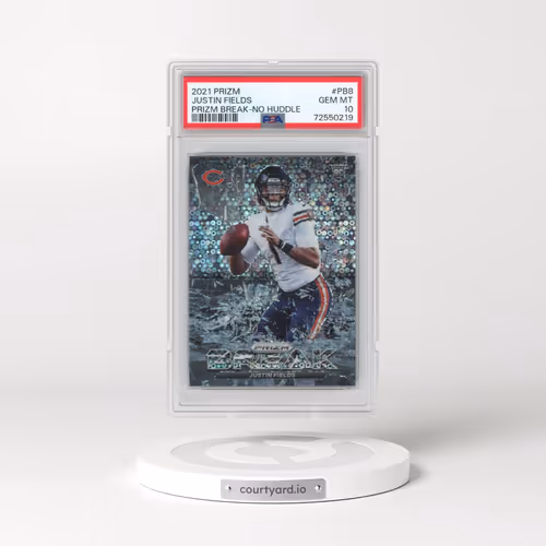 2021 Panini Prizm Prizm Break #PB8 Justin Fields - No Huddle (PSA 10 GEM MINT)