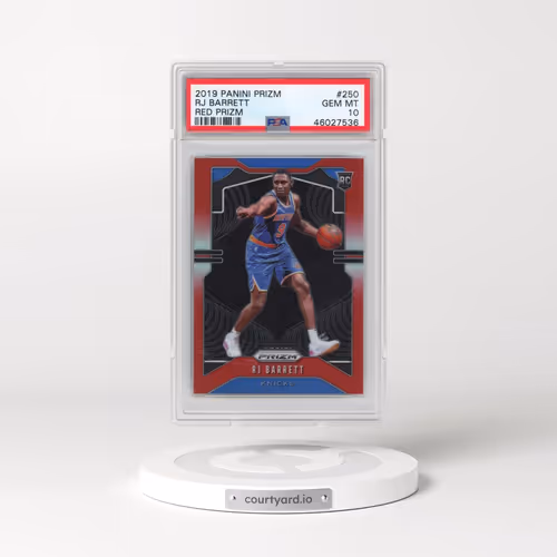 2019 Panini Prizm #250 RJ Barrett - Red Prizm (PSA 10 GEM MINT)