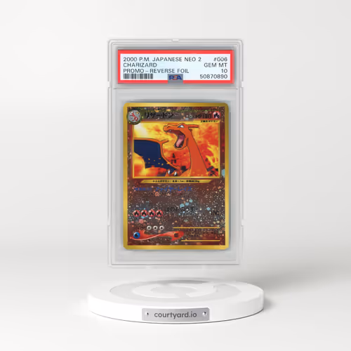 2000 Pokémon Neo 2 Promo #006 Charizard - Reverse Foil (PSA 10 GEM MINT)