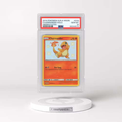 2019 Pokémon Sun & Moon Hidden Fates #SV6 Charmander - Holo (PSA 10 GEM MINT)