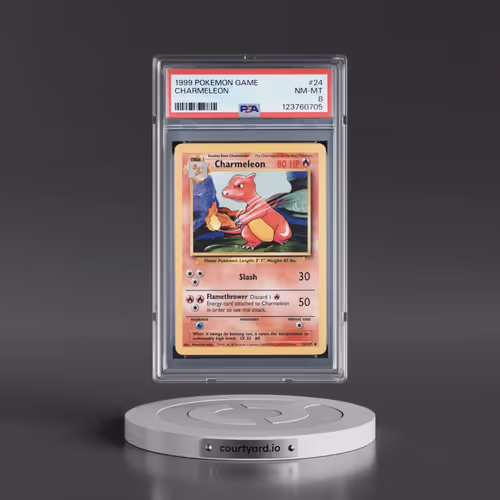 1999 Pokémon Game #24 Charmeleon (PSA 8 NM-MT)
