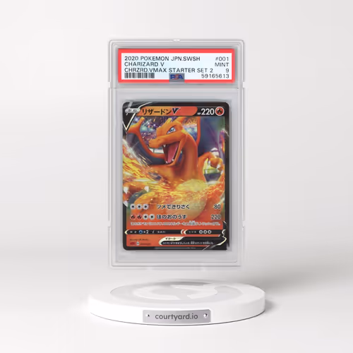 2020 Pokémon Sword & Shield Charizard Vmax Starter Set 2 #001 Charizard V - Holo (PSA 9 MINT)