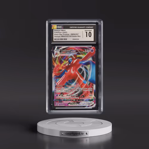 2022 Pokémon Swsh Black Star Promo #267 Deoxys Vmax - Full Art Deoxys Vmax & Vstar Battle Box (CGC 1
