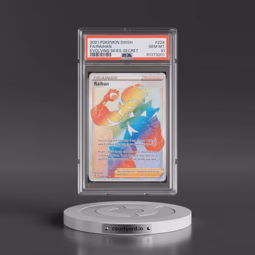 2021 Pokémon Sword & Shield Evolving Skies #224 Raihan - Full Art Secret (PSA 10 GEM MINT)