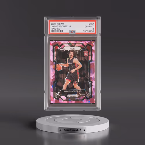 2023 Panini Prizm #137 Jaime Jaquez Jr. - Pink Ice (PSA 10 GEM MINT)