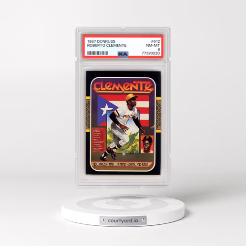 1987 Donruss #612 Roberto Clemente (PSA 8 NM-MT)