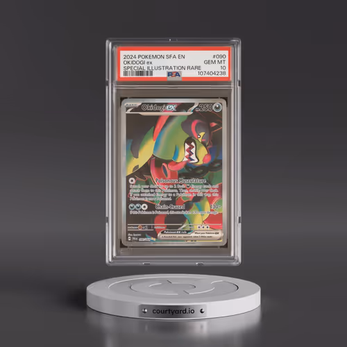2024 Pokémon Sfa EN-Shrouded Fable #090 Okidogi EX - Holo Special Illustration Rare (PSA 10 GEM MINT