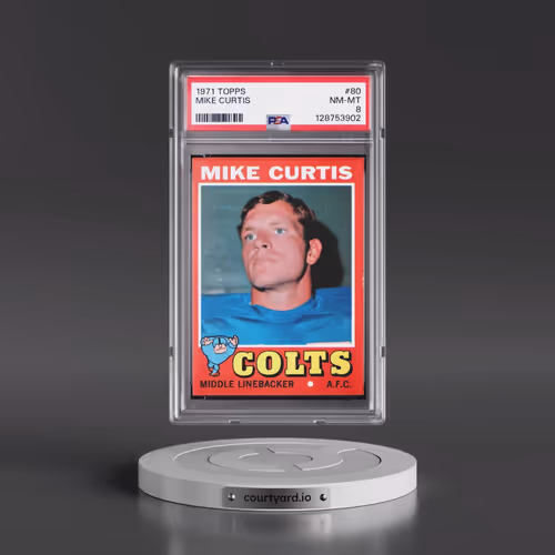 1971 Topps #80 Mike Curtis (PSA 8 NM-MT)