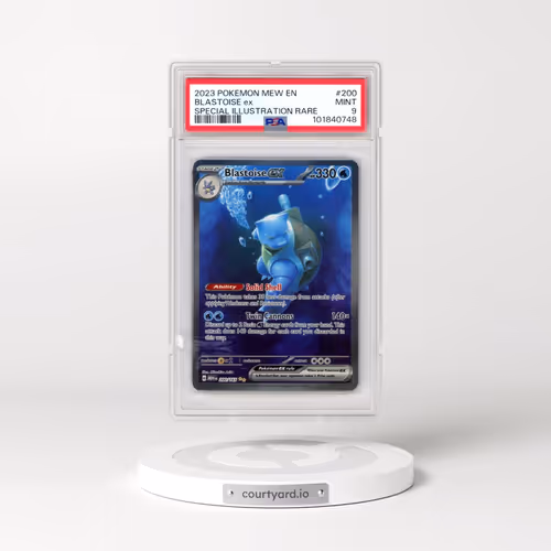 2023 Pokémon Mew EN-151 #200 Blastoise EX - Holo Special Illustration Rare (PSA 9 MINT)