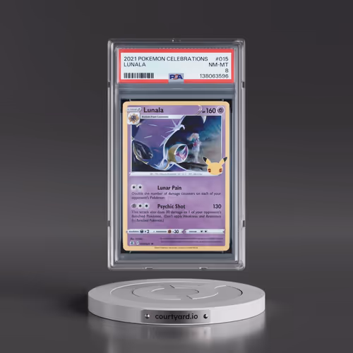 2021 Pokémon Celebrations #015 Lunala (PSA 8 NM-MT)