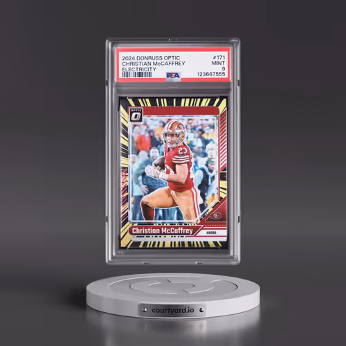 2024 Panini Donruss Optic #171 Christian McCaffrey - Electricity (PSA 9 MINT)