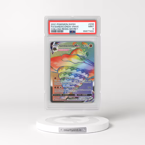 2021 Pokémon Sword & Shield Chilling Reign #206 Sandaconda Vmax - Full Art Secret (PSA 9 MINT)
