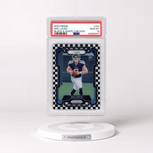2023 Panini Prizm #397 Will Levis - Black & White Checker (PSA 10 GEM MINT)