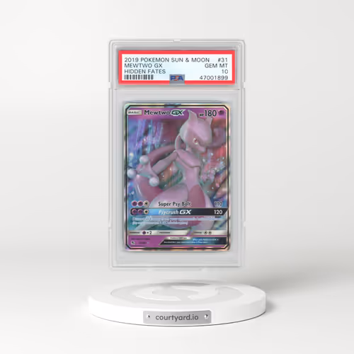 2019 Pokémon Sun & Moon Hidden Fates #31 Mewtwo GX - Holo (PSA 10 GEM MINT)