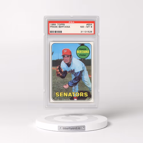 1969 Topps #554 Frank Bertaina (PSA 8 NM-MT)