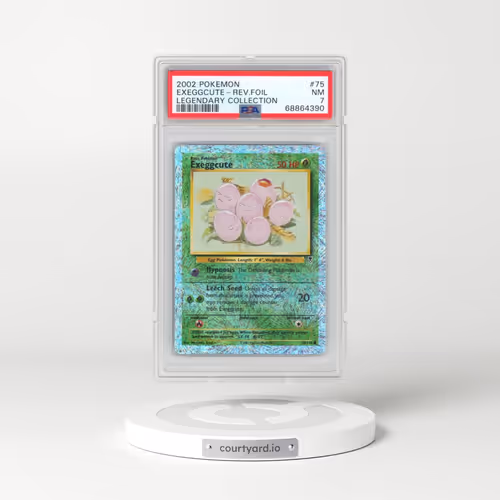 2002 Pokémon Legendary Collection #75 Exeggcute - Reverse Foil (PSA 7 NM)