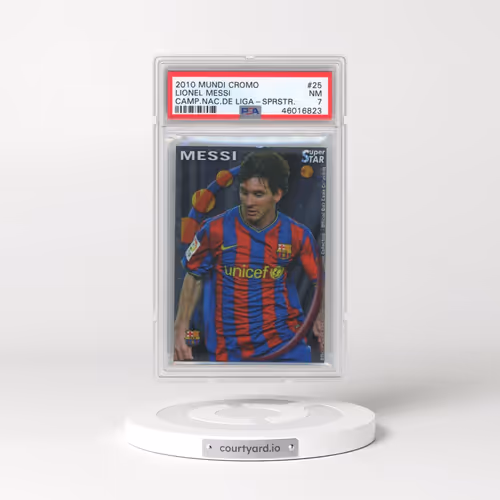 2010 Mundicromo Campeonato Nacional de Liga (Quiz) #25 Lionel Messi (PSA 7 NM)