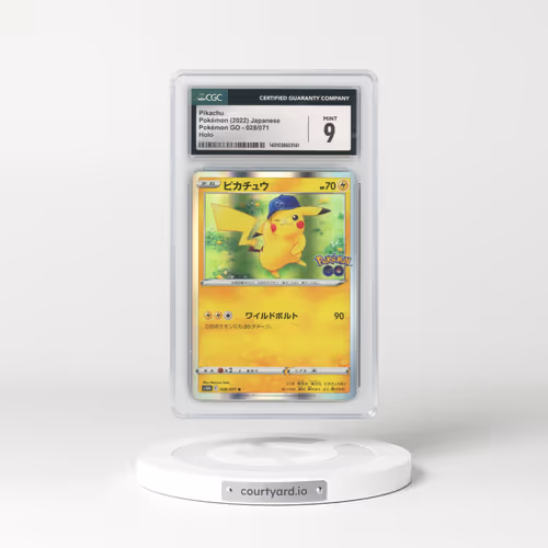 2022 Pokémon GO #028/071 Pikachu - Holo (CGC 9 MINT)