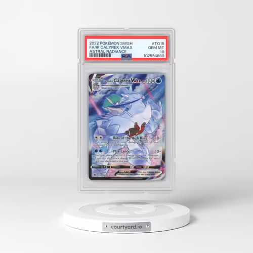 2022 Pokémon Sword & Shield Astral Radiance #TG15 Ice Rider Calyrex Vmax - Full Art (PSA 10 GEM MINT