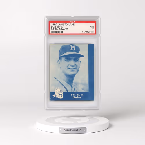 1960 Lake to Lake Dairy Braves Bob Buhl (PSA 7 NM)