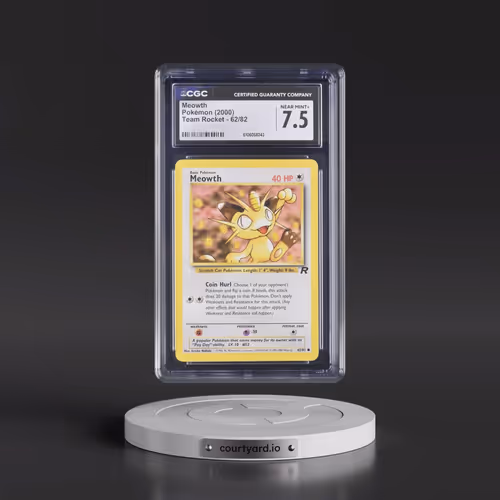 1999 Team Rocket #62/82 Meowth (CGC 7.5 NM+)