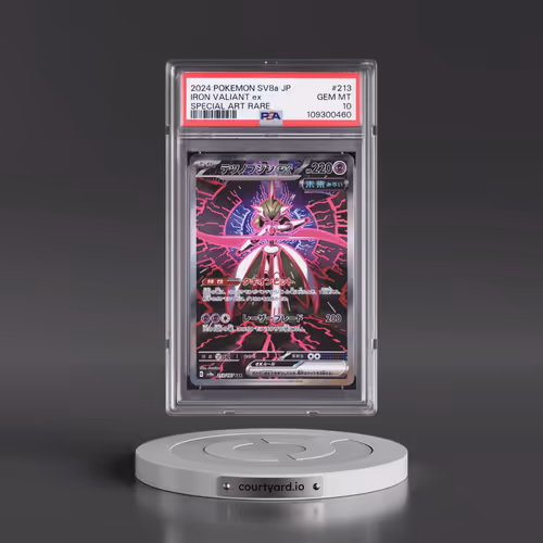 2024 Pokémon Sv8a-Terastal Fest EX #213 Iron Valiant EX - Holo Special Art Rare (PSA 10 GEM MINT)