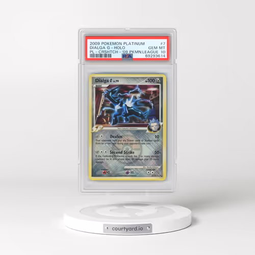 2009 Pokémon Platinum #7 Dialga G - Holo Crosshatch-2009 Pokemon League (PSA 10 GEM MINT)